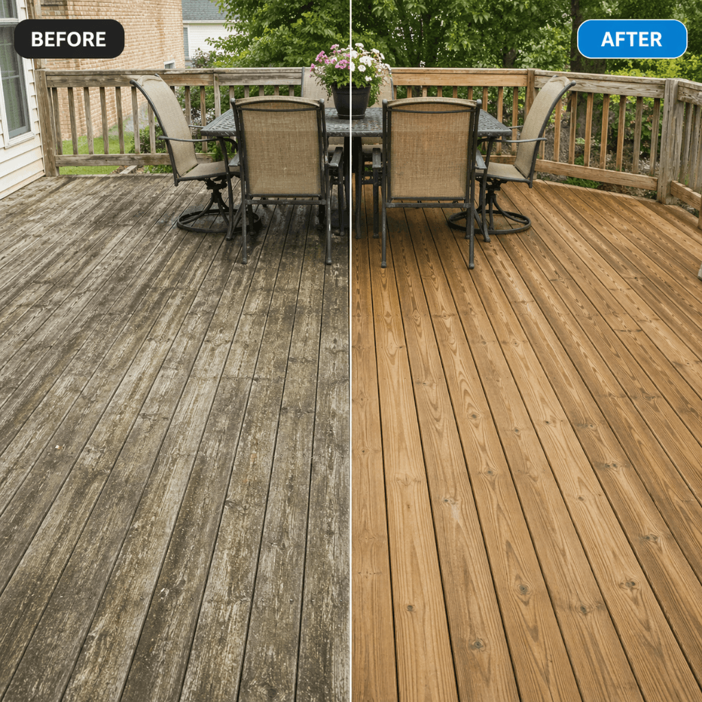Wood Deck Restoration in Cypress