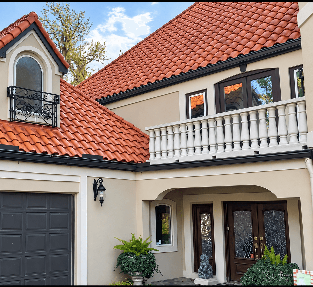 Red Tile Roof Cleaning